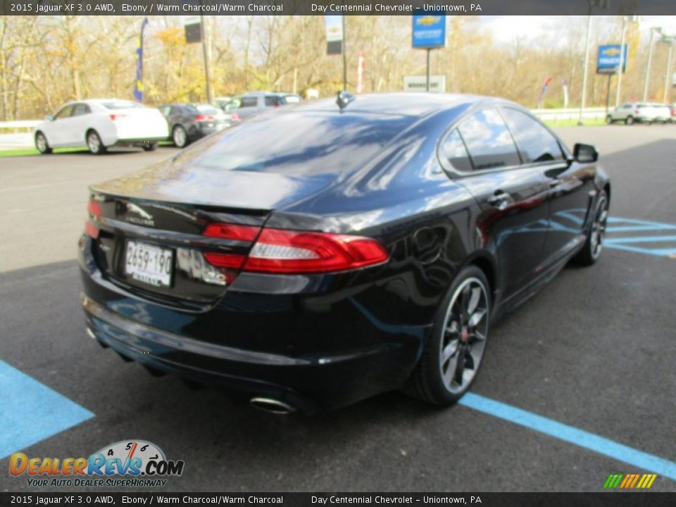 2015 Jaguar XF 3.0 AWD Ebony / Warm Charcoal/Warm Charcoal Photo #10