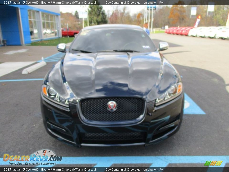 2015 Jaguar XF 3.0 AWD Ebony / Warm Charcoal/Warm Charcoal Photo #12