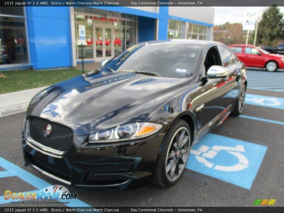 2015 Jaguar XF 3.0 AWD Ebony / Warm Charcoal/Warm Charcoal Photo #13
