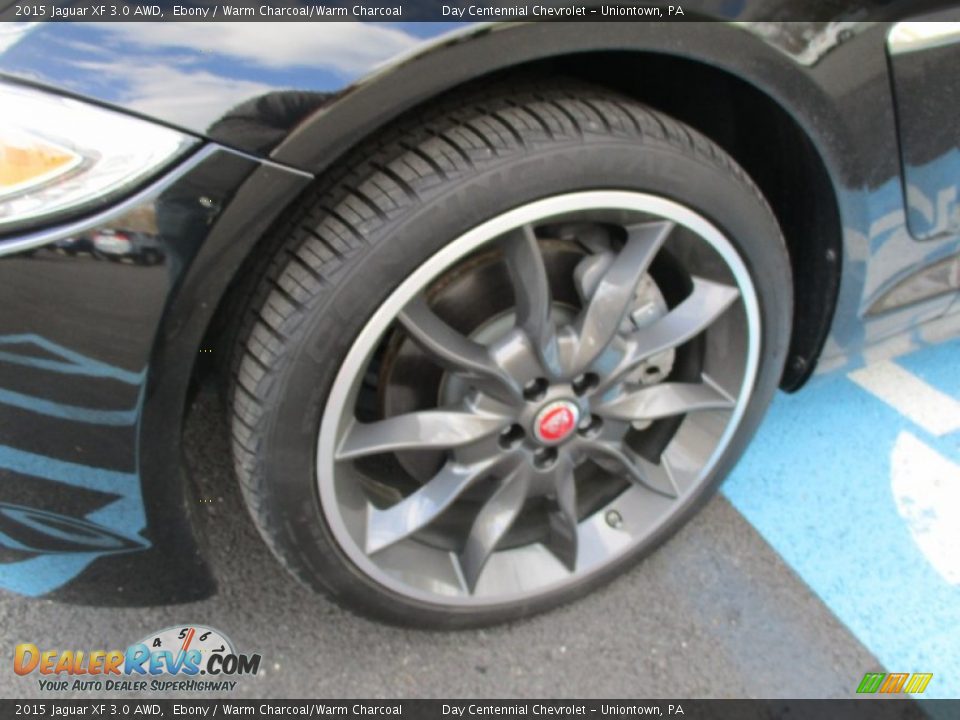 2015 Jaguar XF 3.0 AWD Ebony / Warm Charcoal/Warm Charcoal Photo #14