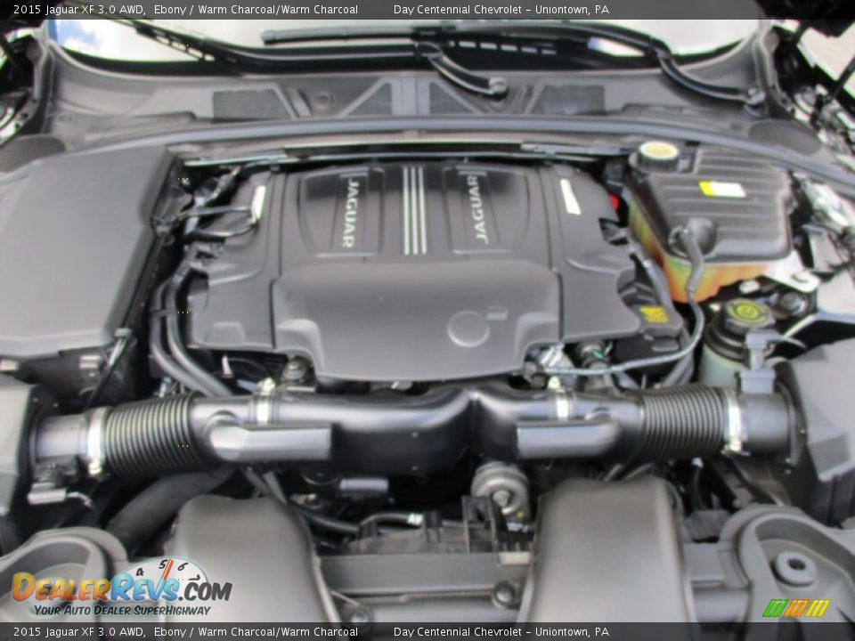 2015 Jaguar XF 3.0 AWD Ebony / Warm Charcoal/Warm Charcoal Photo #17