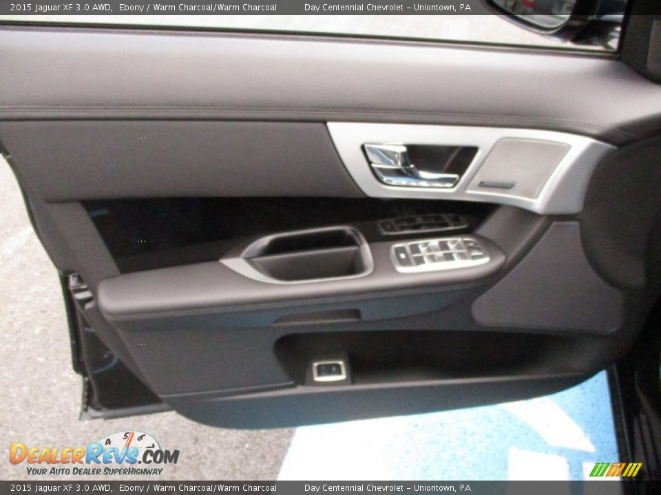 2015 Jaguar XF 3.0 AWD Ebony / Warm Charcoal/Warm Charcoal Photo #18