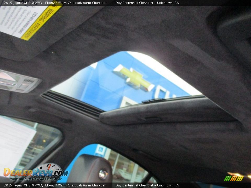 2015 Jaguar XF 3.0 AWD Ebony / Warm Charcoal/Warm Charcoal Photo #20