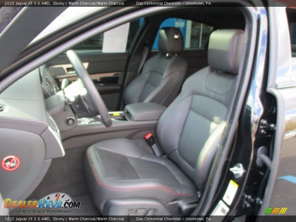 2015 Jaguar XF 3.0 AWD Ebony / Warm Charcoal/Warm Charcoal Photo #21