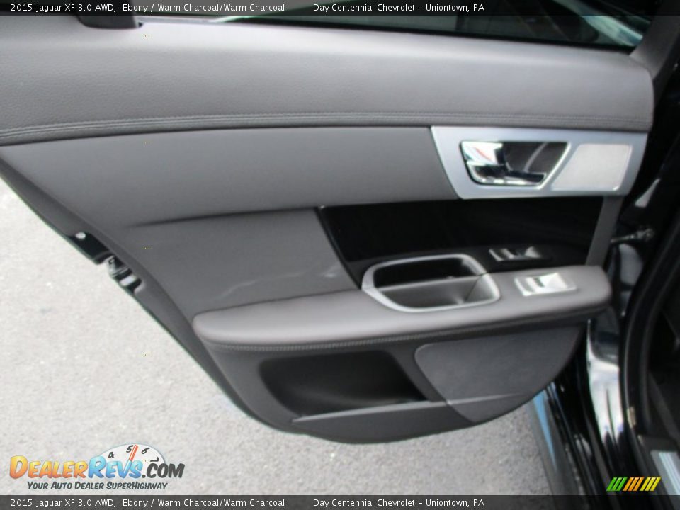 2015 Jaguar XF 3.0 AWD Ebony / Warm Charcoal/Warm Charcoal Photo #23