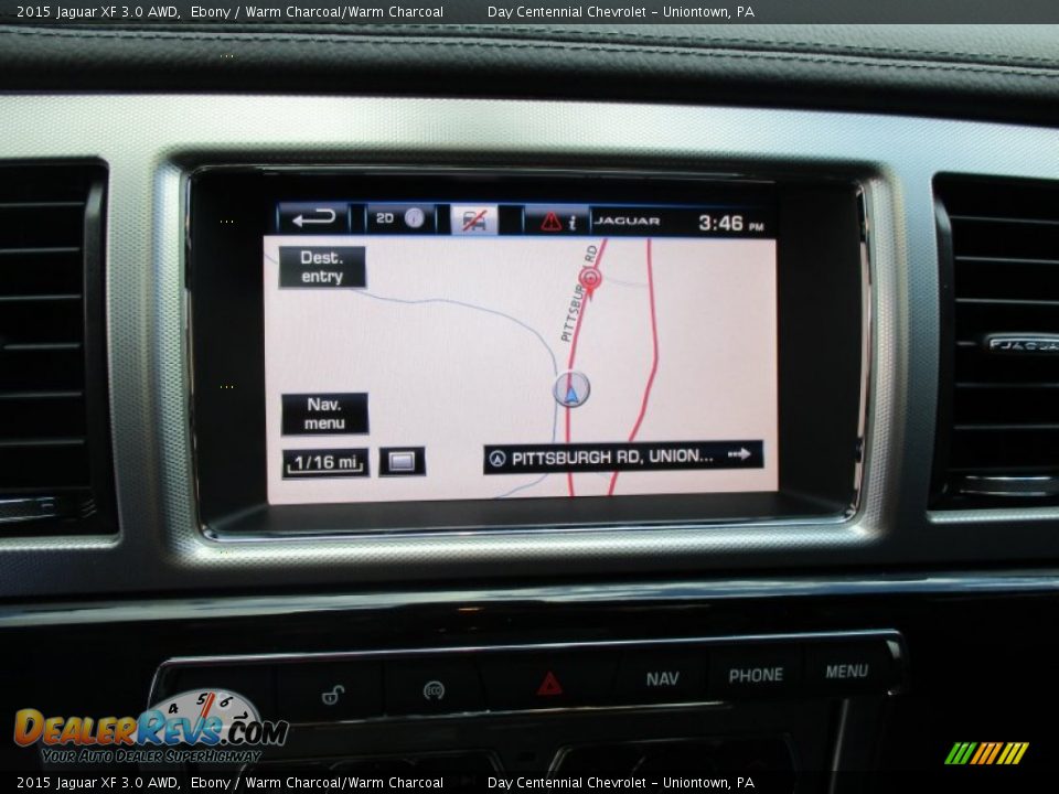 2015 Jaguar XF 3.0 AWD Ebony / Warm Charcoal/Warm Charcoal Photo #27