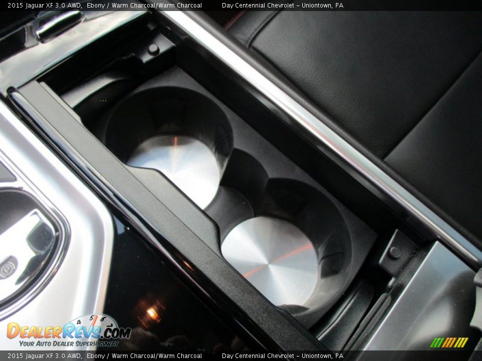 2015 Jaguar XF 3.0 AWD Ebony / Warm Charcoal/Warm Charcoal Photo #28
