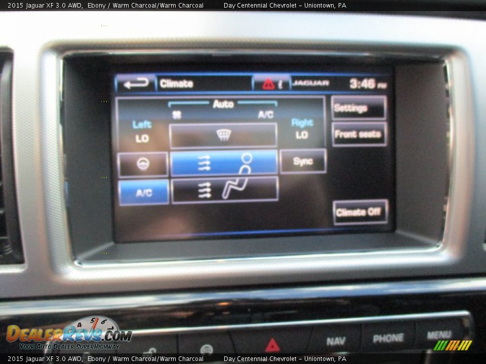 2015 Jaguar XF 3.0 AWD Ebony / Warm Charcoal/Warm Charcoal Photo #30