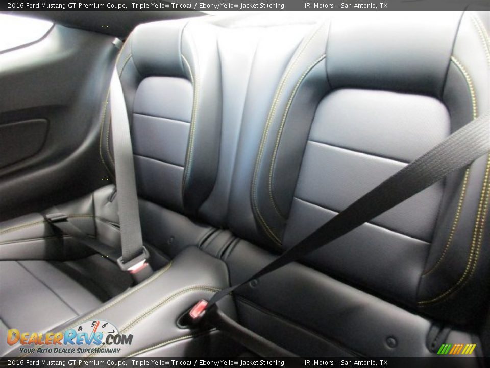Rear Seat of 2016 Ford Mustang GT Premium Coupe Photo #10
