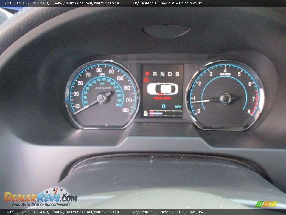 2015 Jaguar XF 3.0 AWD Ebony / Warm Charcoal/Warm Charcoal Photo #36