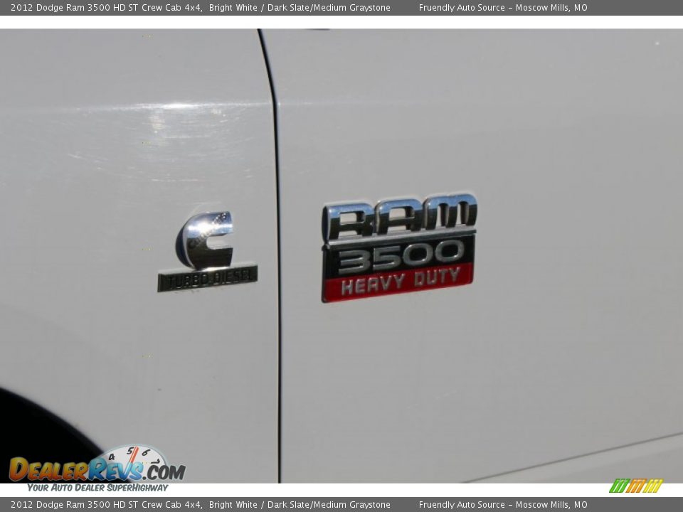 2012 Dodge Ram 3500 HD ST Crew Cab 4x4 Bright White / Dark Slate/Medium Graystone Photo #7