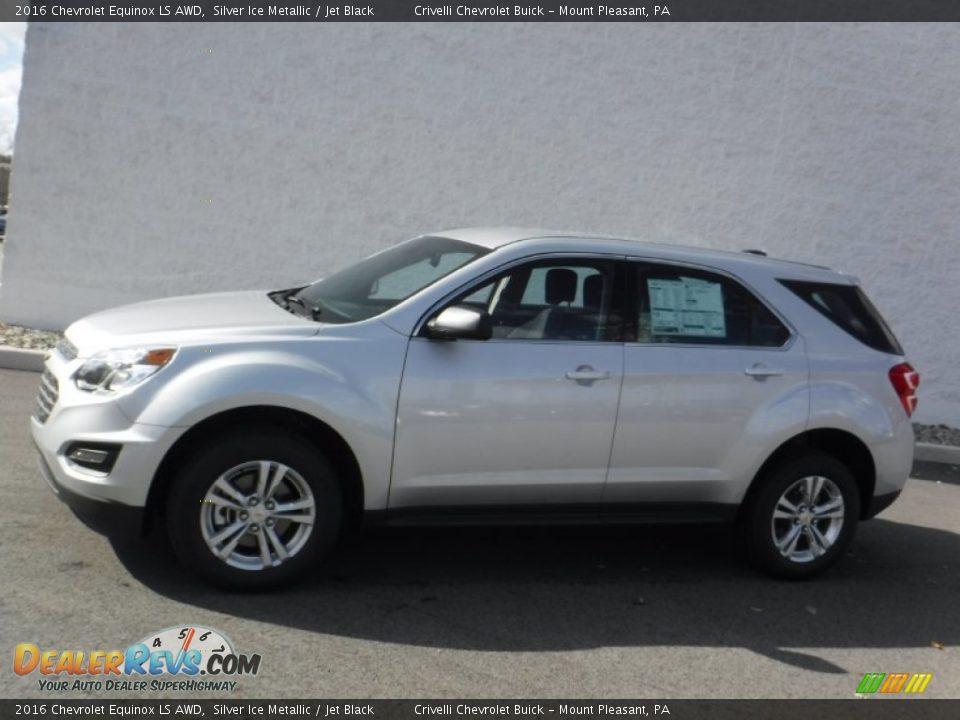 2016 Chevrolet Equinox LS AWD Silver Ice Metallic / Jet Black Photo #2