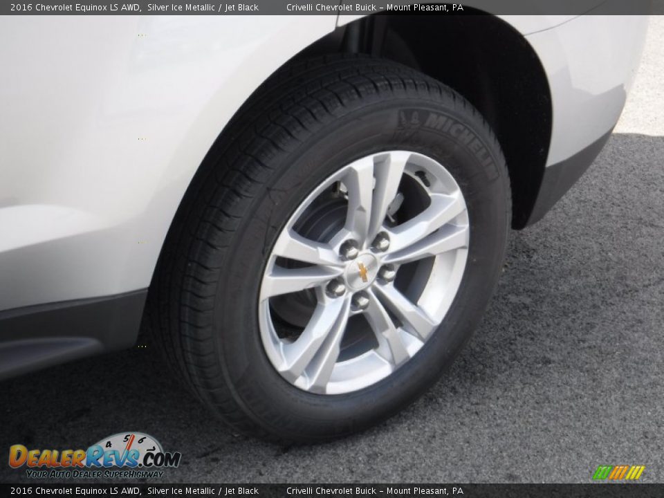 2016 Chevrolet Equinox LS AWD Silver Ice Metallic / Jet Black Photo #3