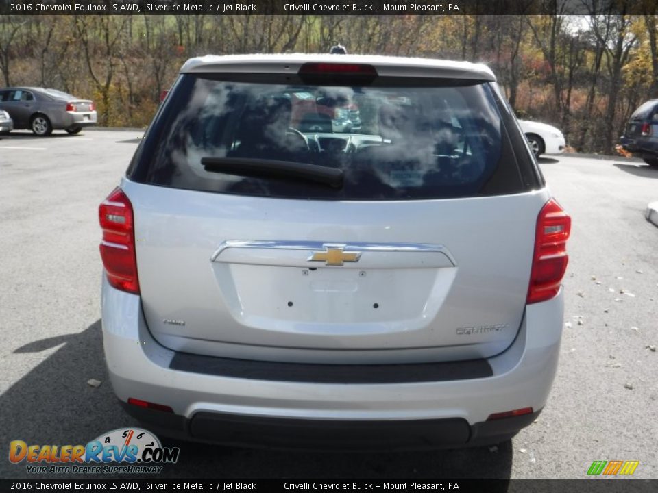 2016 Chevrolet Equinox LS AWD Silver Ice Metallic / Jet Black Photo #7