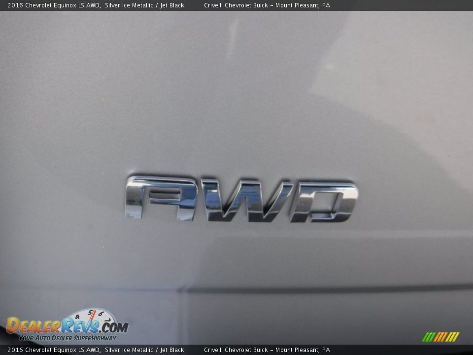 2016 Chevrolet Equinox LS AWD Silver Ice Metallic / Jet Black Photo #8