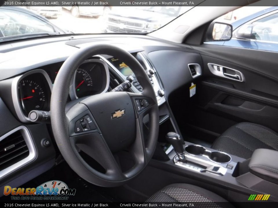 2016 Chevrolet Equinox LS AWD Silver Ice Metallic / Jet Black Photo #10