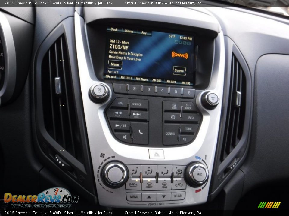 2016 Chevrolet Equinox LS AWD Silver Ice Metallic / Jet Black Photo #15