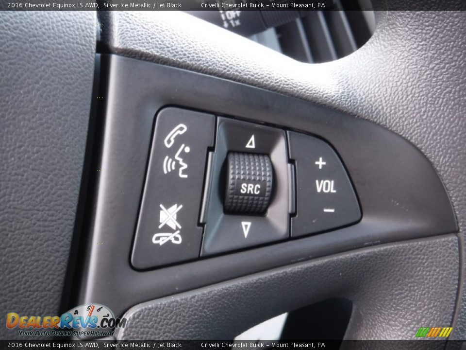2016 Chevrolet Equinox LS AWD Silver Ice Metallic / Jet Black Photo #17