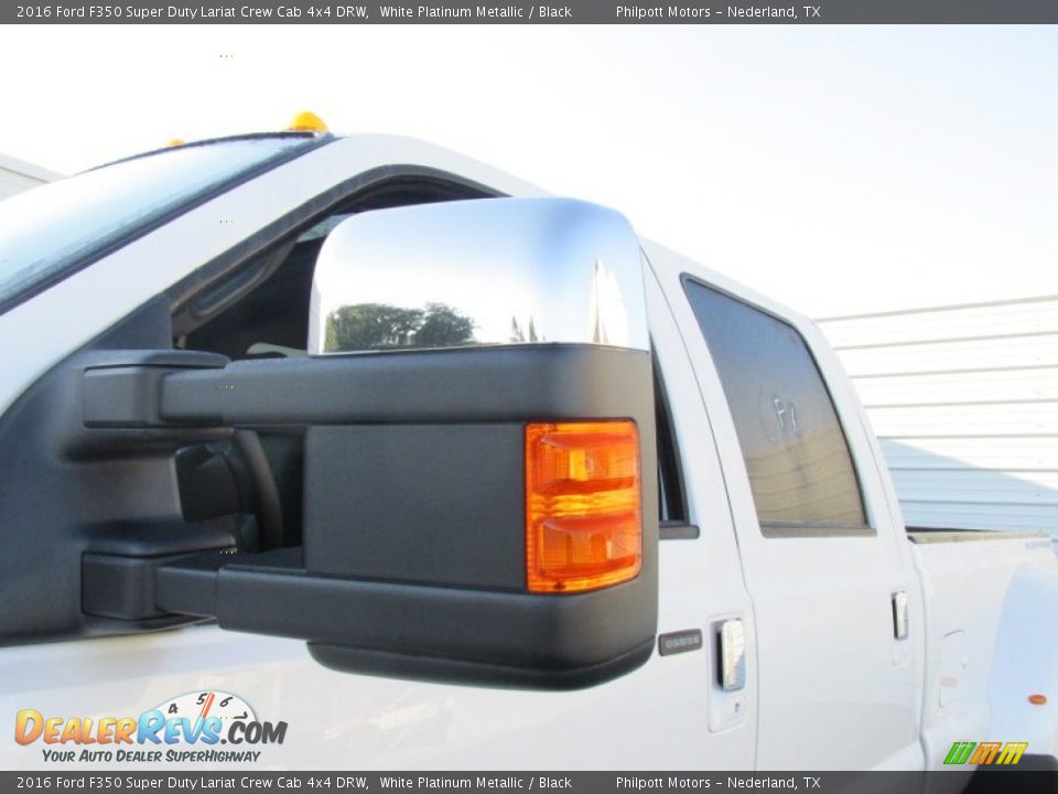 2016 Ford F350 Super Duty Lariat Crew Cab 4x4 DRW White Platinum Metallic / Black Photo #14