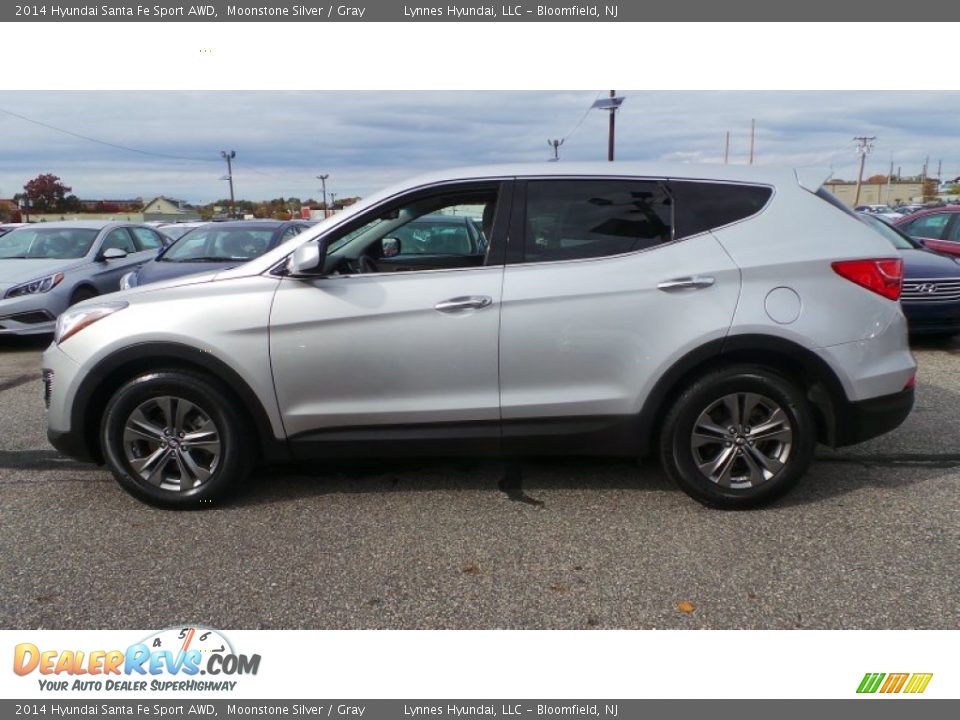 2014 Hyundai Santa Fe Sport AWD Moonstone Silver / Gray Photo #7