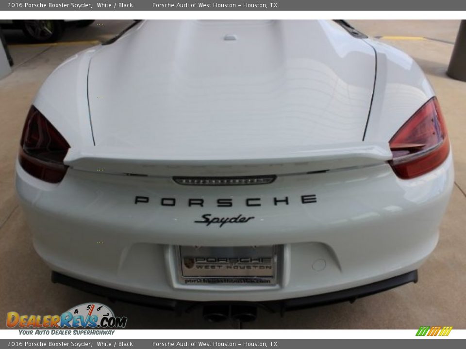 2016 Porsche Boxster Spyder White / Black Photo #14