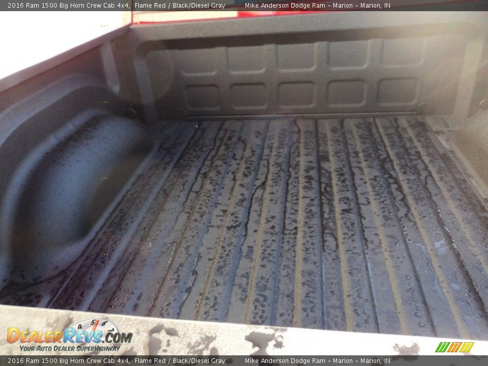 2016 Ram 1500 Big Horn Crew Cab 4x4 Flame Red / Black/Diesel Gray Photo #9