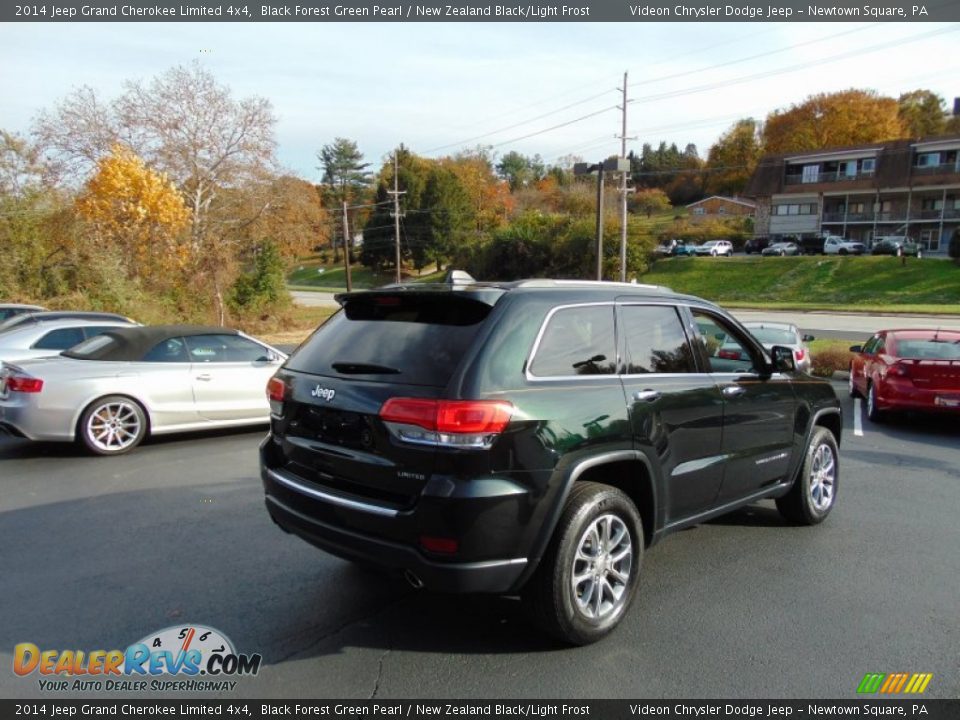 2014 Jeep Grand Cherokee Limited 4x4 Black Forest Green Pearl / New Zealand Black/Light Frost Photo #3