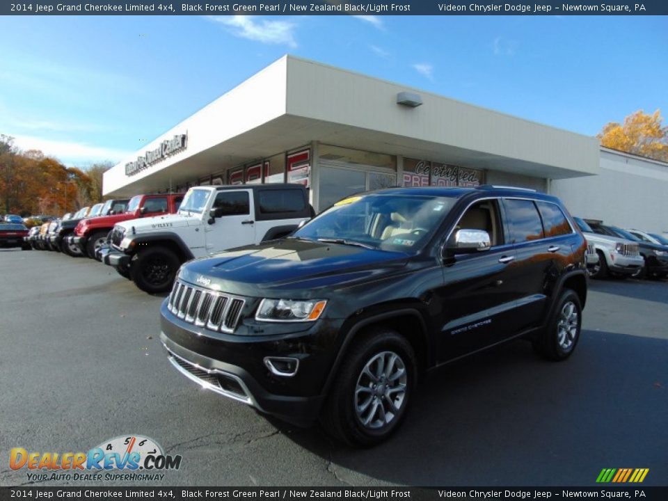 2014 Jeep Grand Cherokee Limited 4x4 Black Forest Green Pearl / New Zealand Black/Light Frost Photo #7