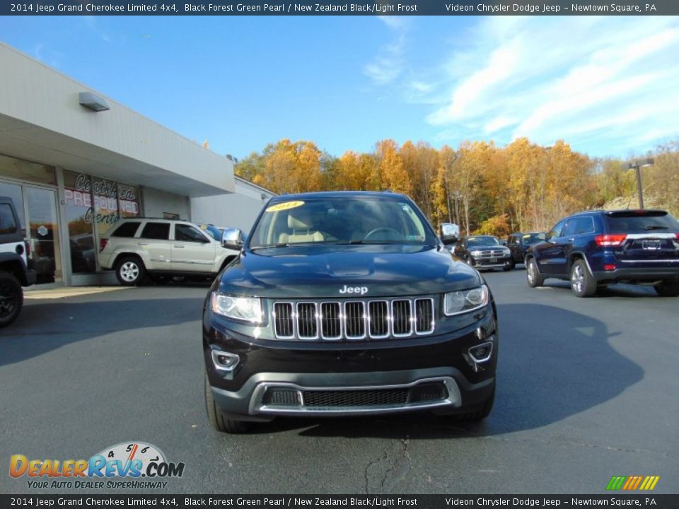 2014 Jeep Grand Cherokee Limited 4x4 Black Forest Green Pearl / New Zealand Black/Light Frost Photo #8