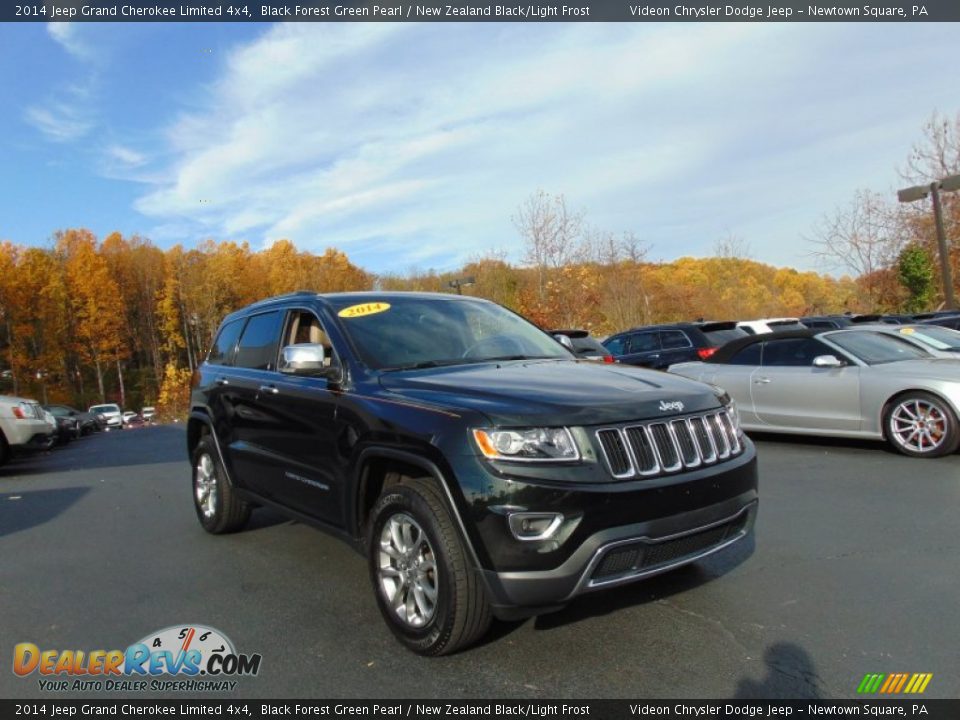 2014 Jeep Grand Cherokee Limited 4x4 Black Forest Green Pearl / New Zealand Black/Light Frost Photo #9