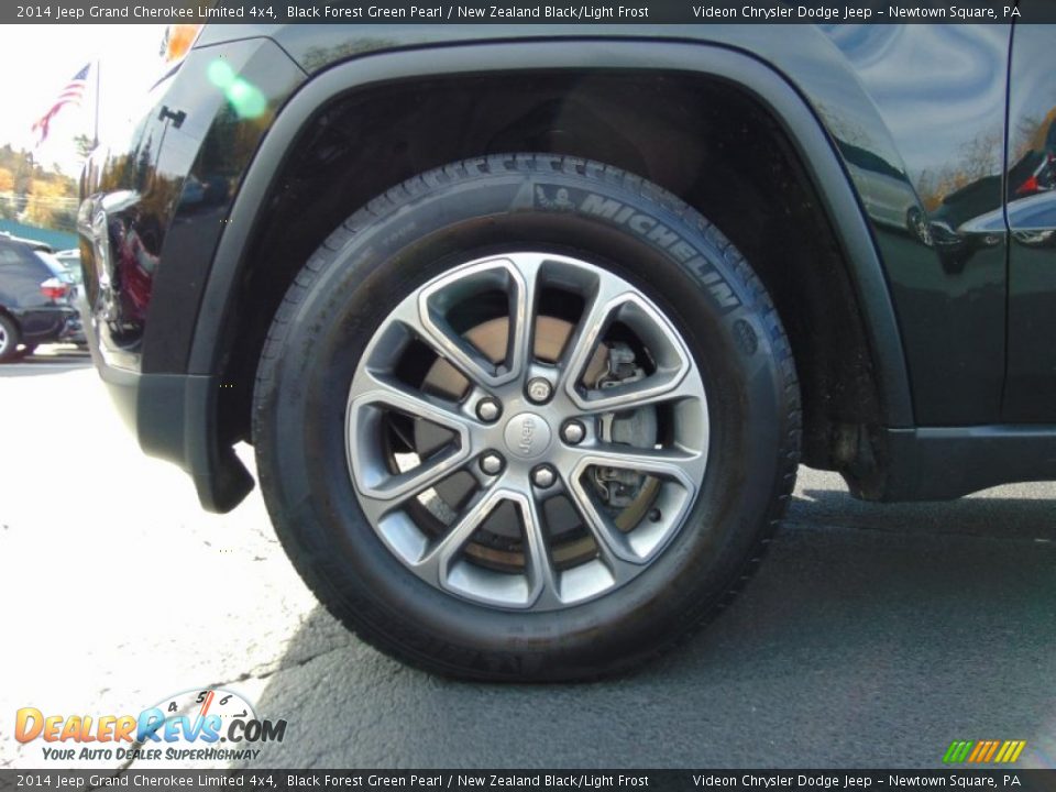 2014 Jeep Grand Cherokee Limited 4x4 Black Forest Green Pearl / New Zealand Black/Light Frost Photo #12