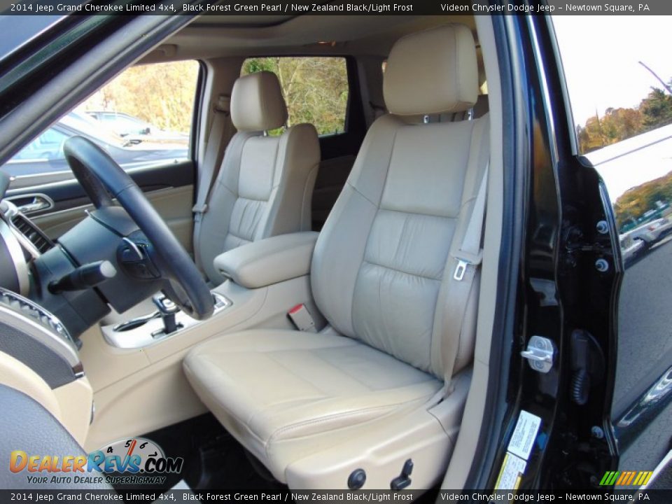 2014 Jeep Grand Cherokee Limited 4x4 Black Forest Green Pearl / New Zealand Black/Light Frost Photo #16
