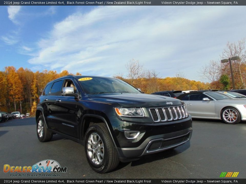 2014 Jeep Grand Cherokee Limited 4x4 Black Forest Green Pearl / New Zealand Black/Light Frost Photo #33