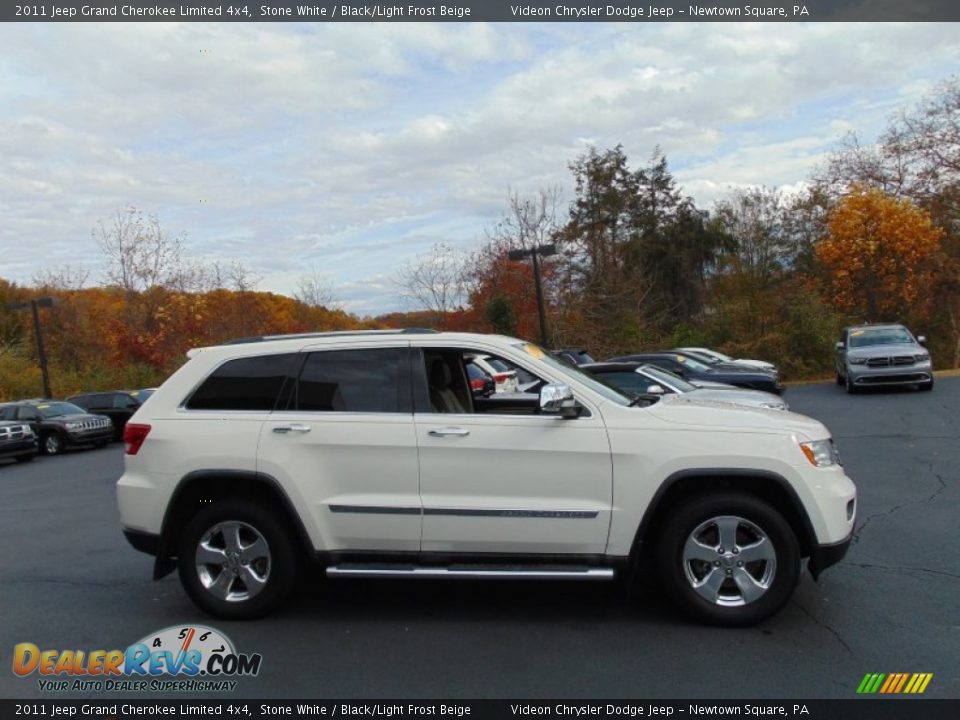 2011 Jeep Grand Cherokee Limited 4x4 Stone White / Black/Light Frost Beige Photo #2