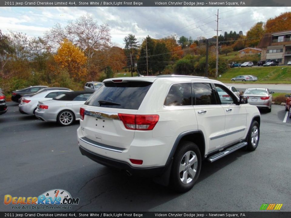 2011 Jeep Grand Cherokee Limited 4x4 Stone White / Black/Light Frost Beige Photo #3