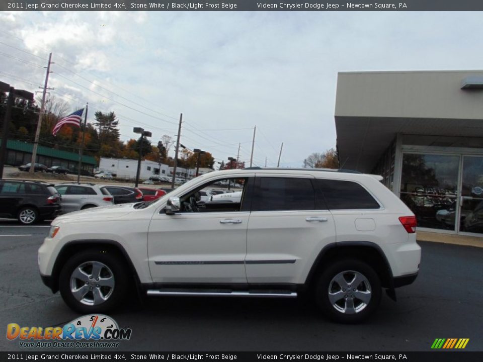 2011 Jeep Grand Cherokee Limited 4x4 Stone White / Black/Light Frost Beige Photo #6