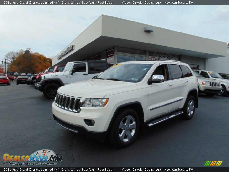 2011 Jeep Grand Cherokee Limited 4x4 Stone White / Black/Light Frost Beige Photo #7