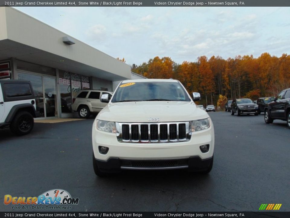 2011 Jeep Grand Cherokee Limited 4x4 Stone White / Black/Light Frost Beige Photo #8