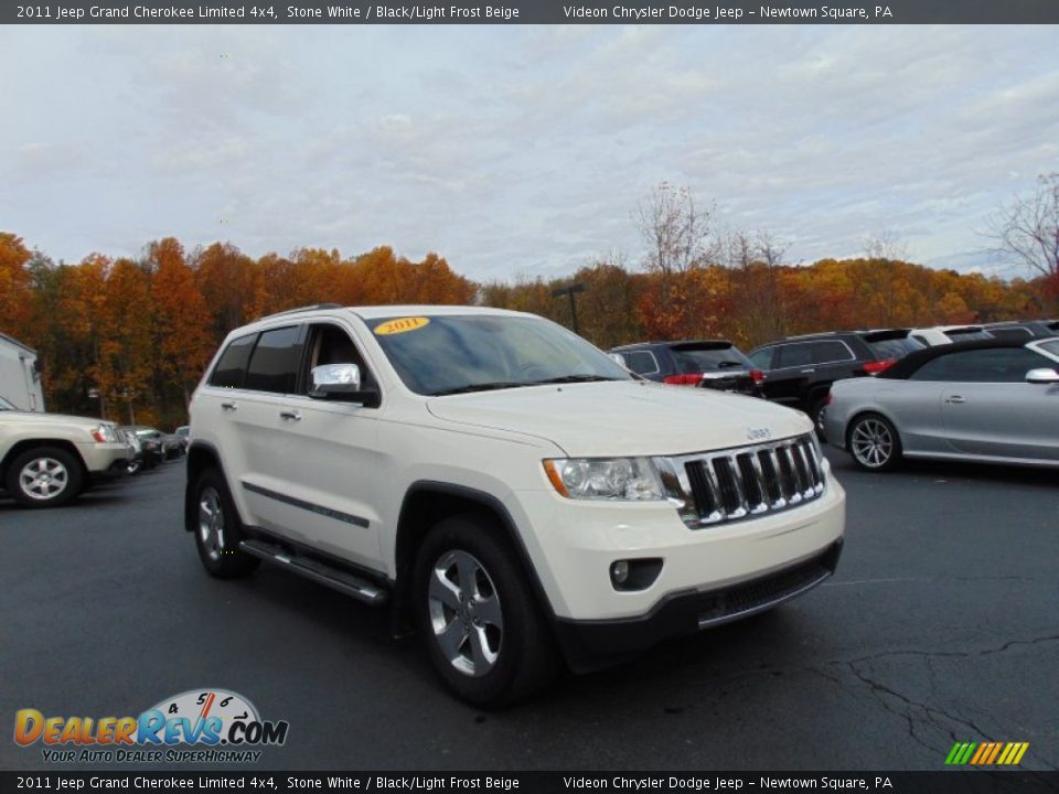 2011 Jeep Grand Cherokee Limited 4x4 Stone White / Black/Light Frost Beige Photo #9