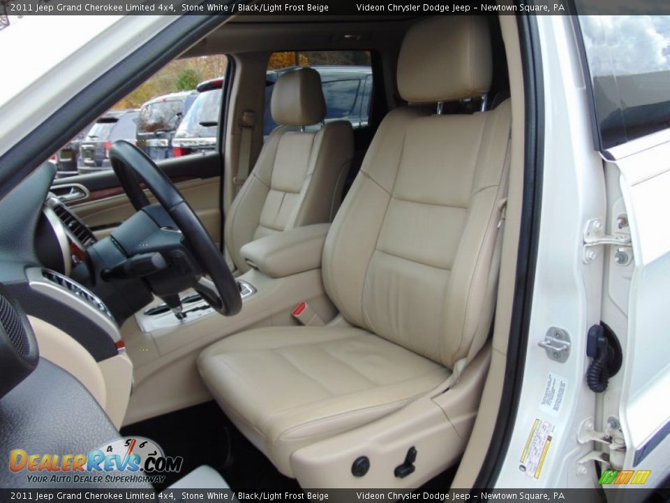 2011 Jeep Grand Cherokee Limited 4x4 Stone White / Black/Light Frost Beige Photo #16