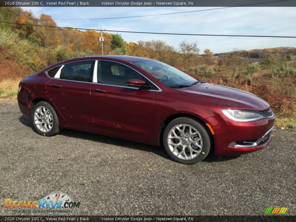 2016 Chrysler 200 C Velvet Red Pearl / Black Photo #2