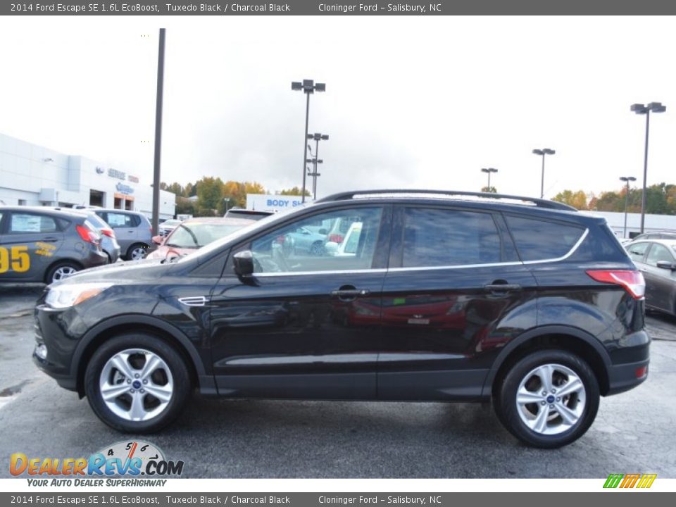 2014 Ford Escape SE 1.6L EcoBoost Tuxedo Black / Charcoal Black Photo #6