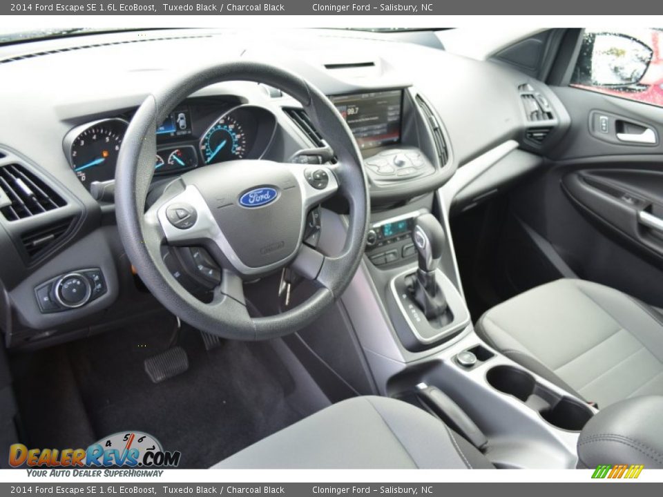 2014 Ford Escape SE 1.6L EcoBoost Tuxedo Black / Charcoal Black Photo #11
