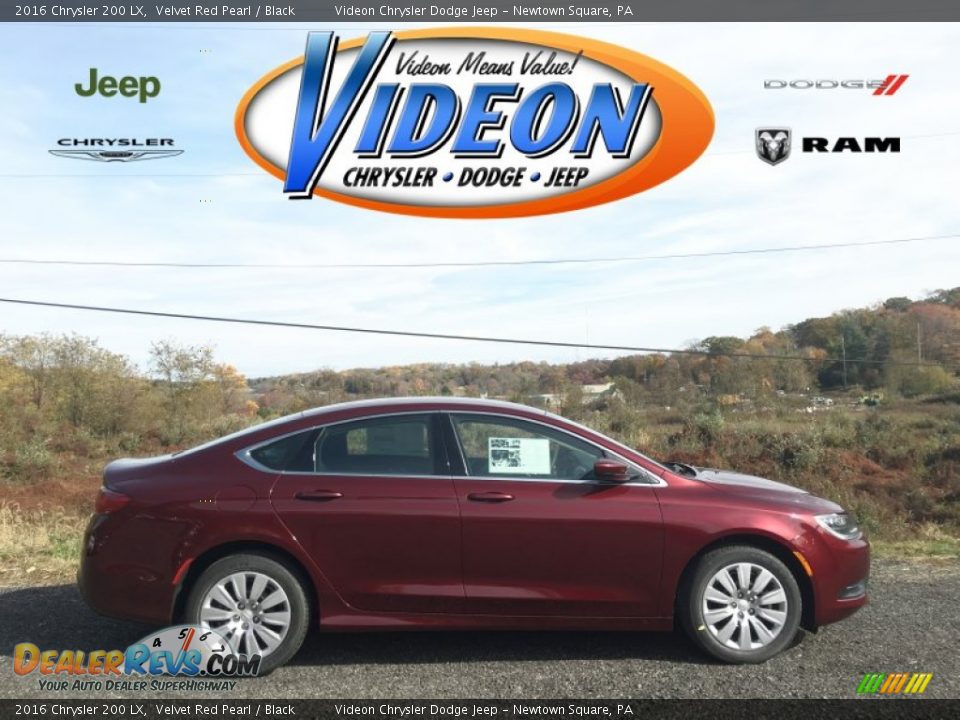 2016 Chrysler 200 LX Velvet Red Pearl / Black Photo #1