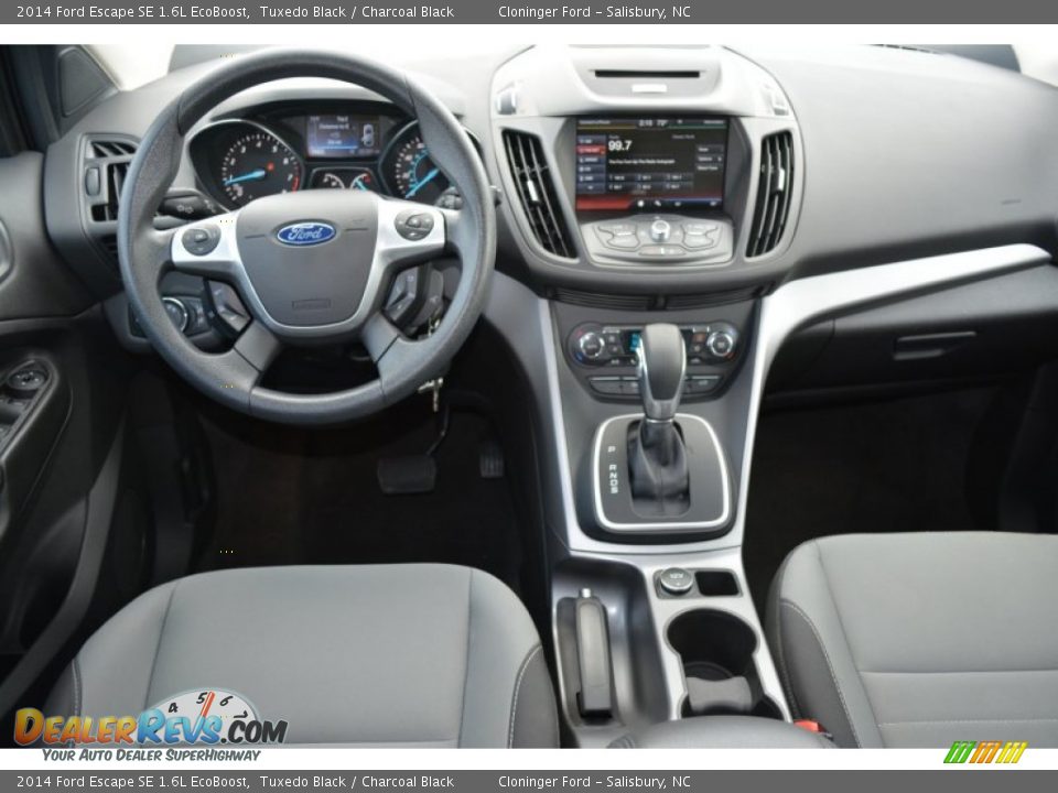 2014 Ford Escape SE 1.6L EcoBoost Tuxedo Black / Charcoal Black Photo #12