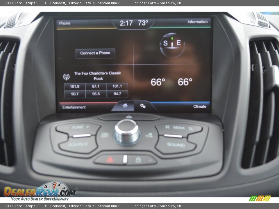 2014 Ford Escape SE 1.6L EcoBoost Tuxedo Black / Charcoal Black Photo #19