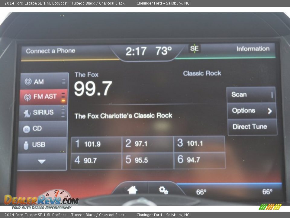 2014 Ford Escape SE 1.6L EcoBoost Tuxedo Black / Charcoal Black Photo #20