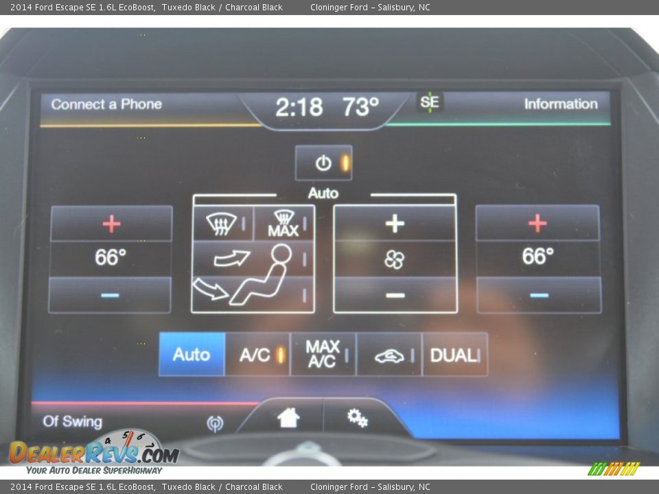 2014 Ford Escape SE 1.6L EcoBoost Tuxedo Black / Charcoal Black Photo #21