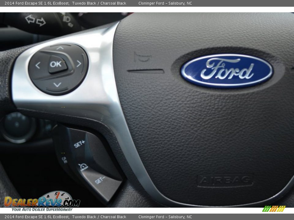 2014 Ford Escape SE 1.6L EcoBoost Tuxedo Black / Charcoal Black Photo #28