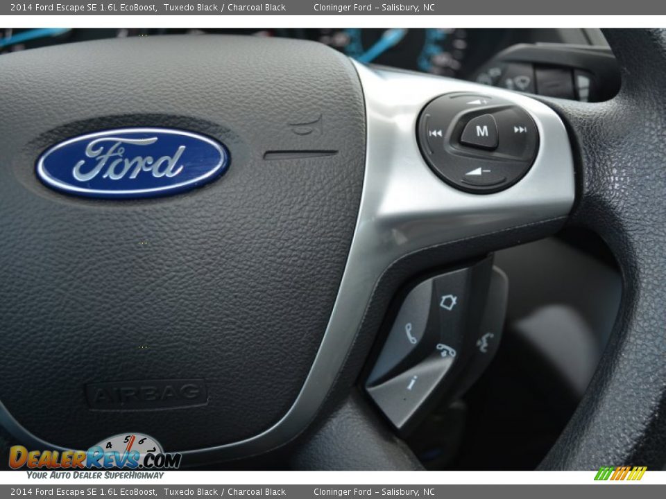 2014 Ford Escape SE 1.6L EcoBoost Tuxedo Black / Charcoal Black Photo #29